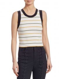 Rita Striped Sleeveless Knit Top at Saks Fifth Avenue